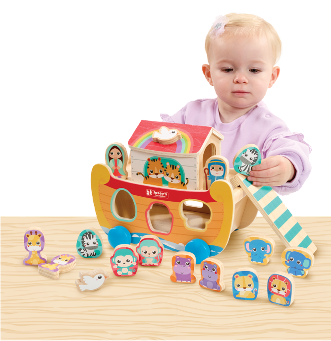 Noah's Ark Wooden Sort & Match