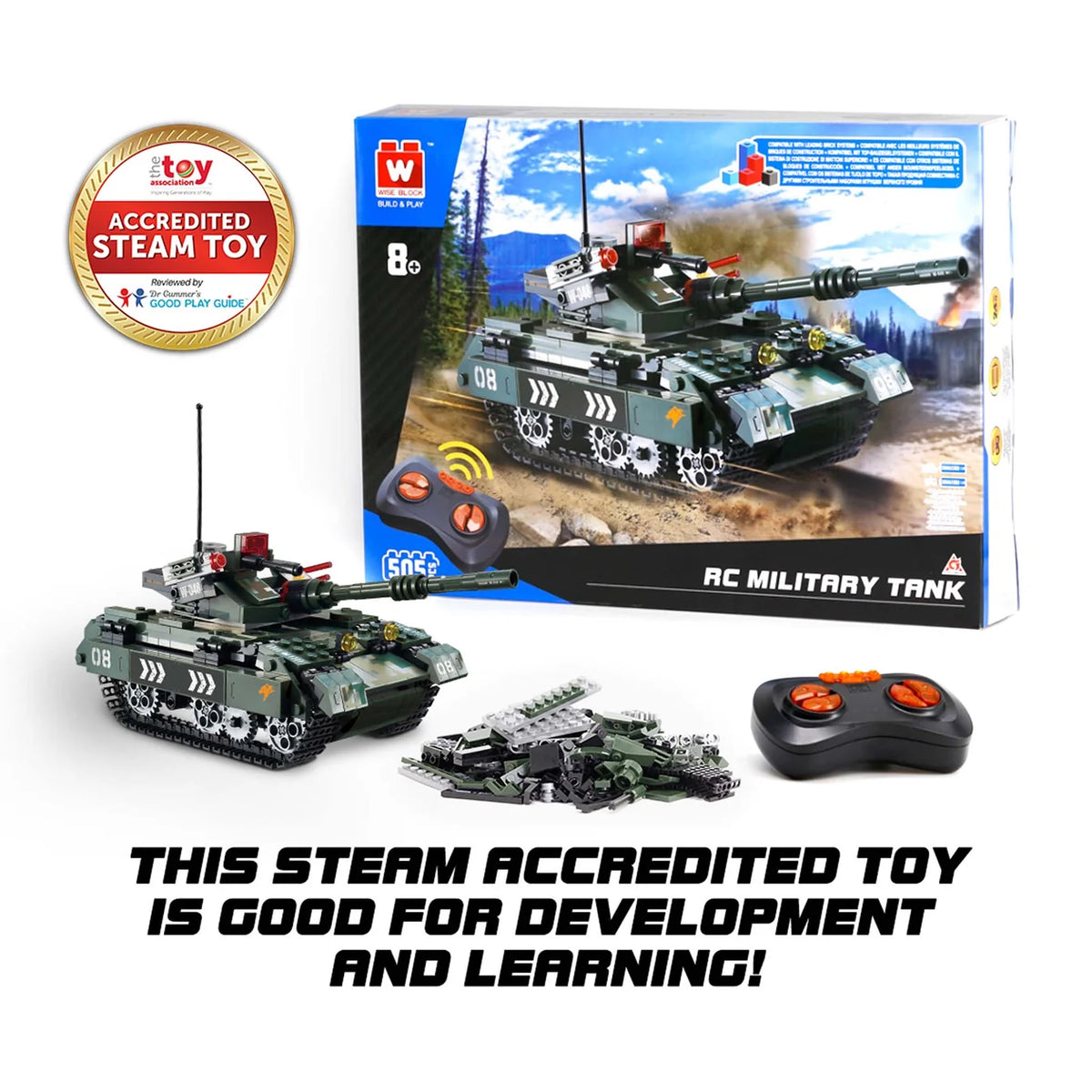 Wise Block Military Tank-Toy