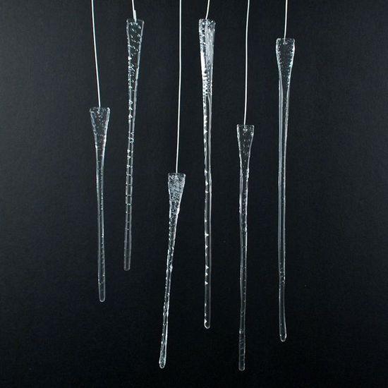 Glass Icicle 11"