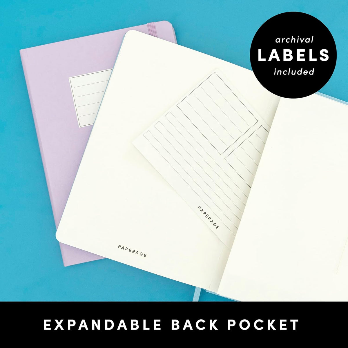 Paperage Blank Pocket Casebound Lined