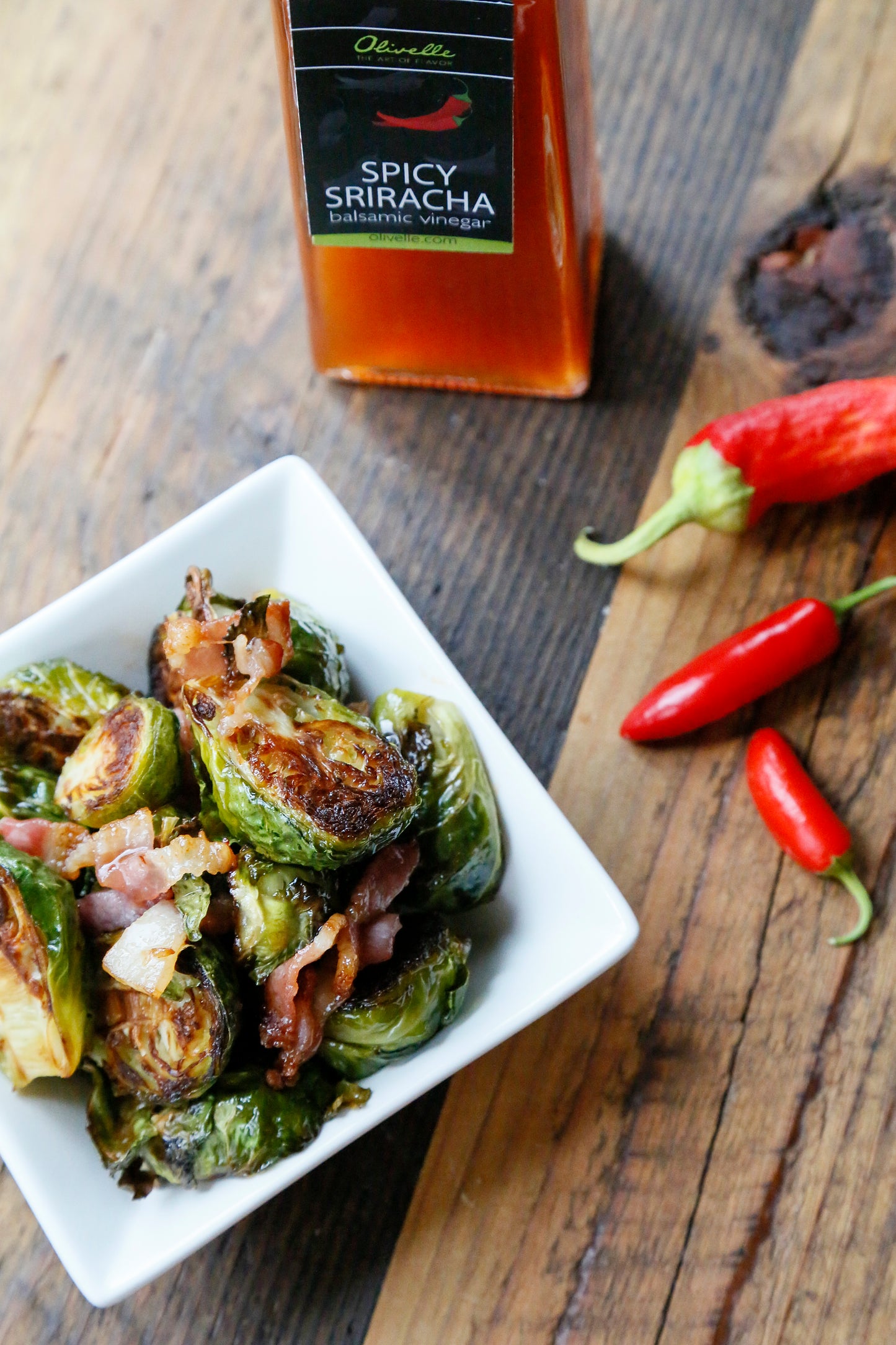 Spicy sriracha white barrel aged balsamic