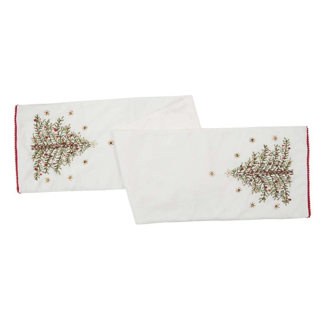 Christmas Tree Ribbon Art Runner