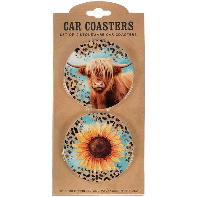 "Farm" Car Coaster Set