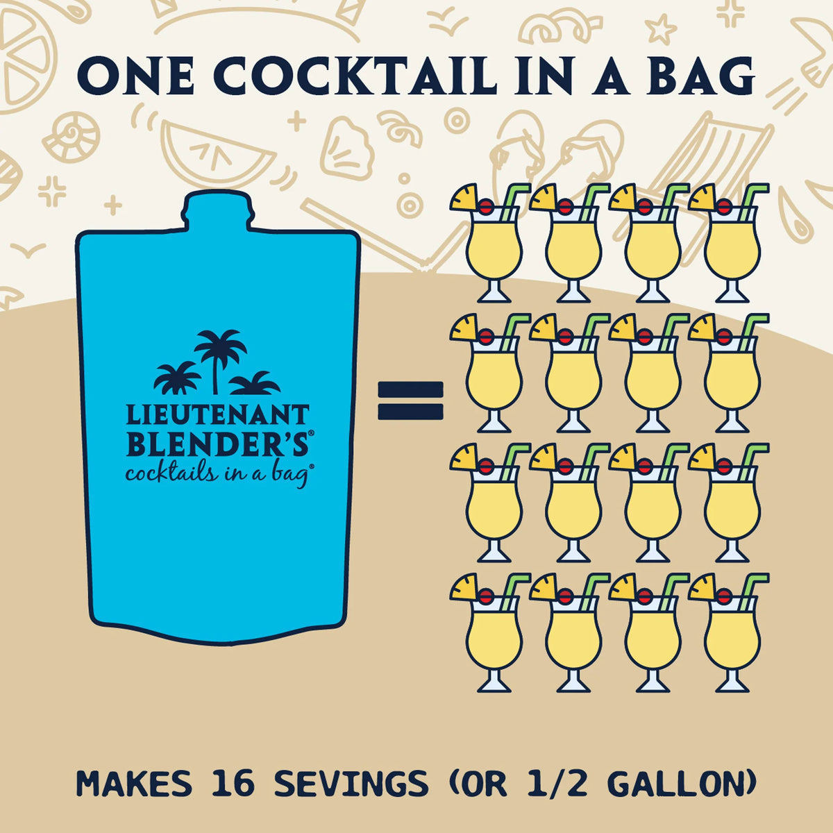 Pina Colada in a Bag