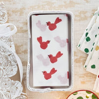Papersoft Napkins Red Bird Guest Towels | Pack of 20