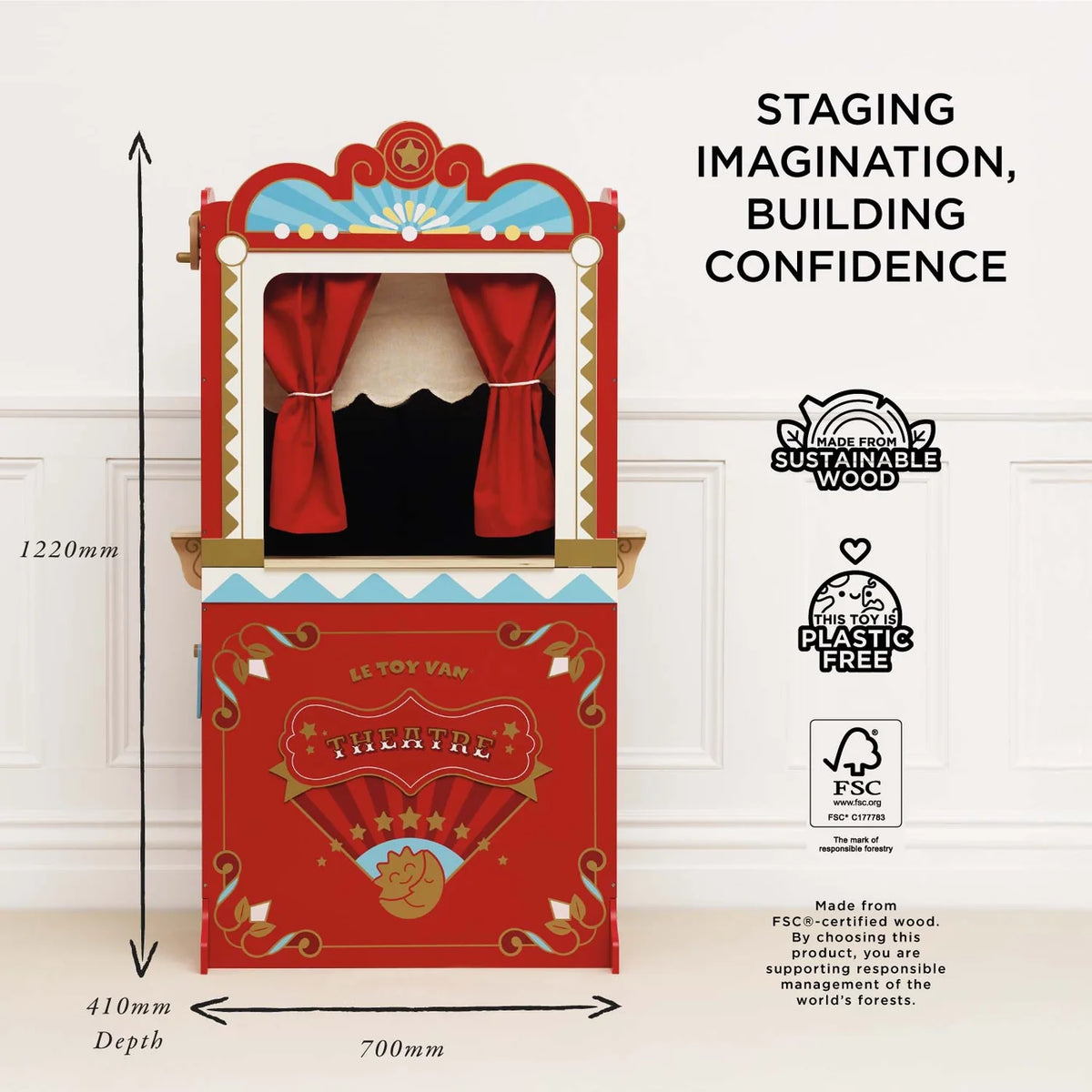 Retro Toy Puppet Theater