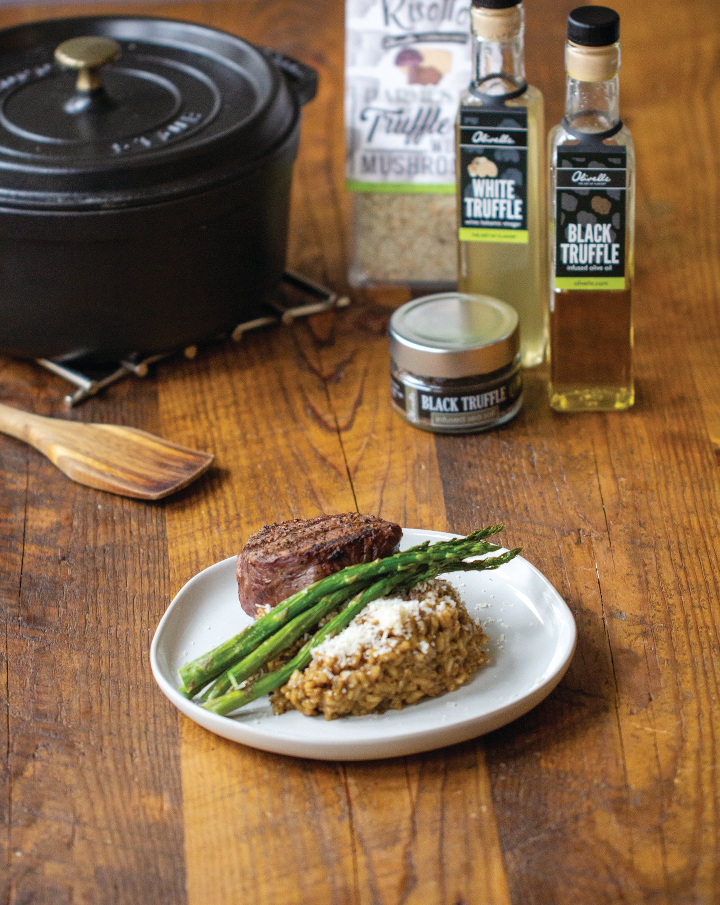 Parmesan truffle wild mushroom risotto