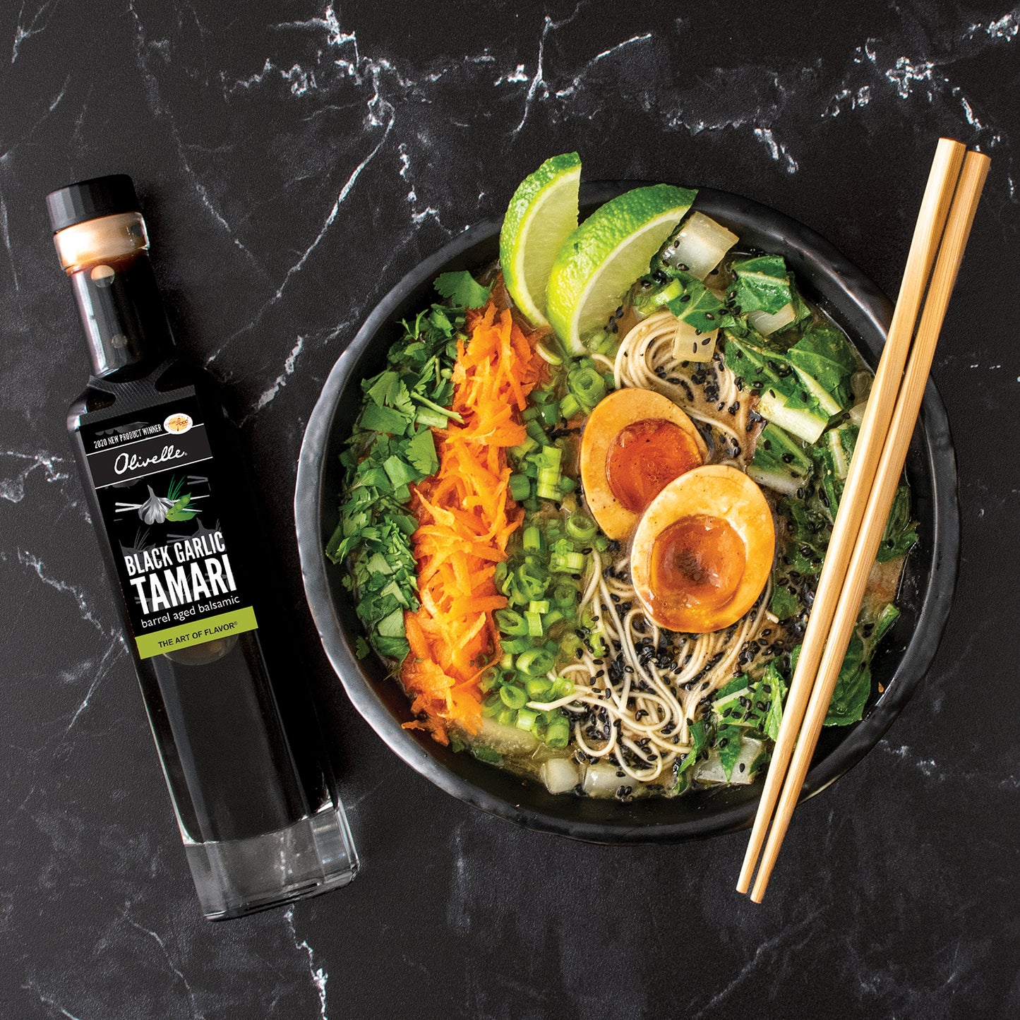 Black Garlic Tamari Barrel Aged Balsamic
