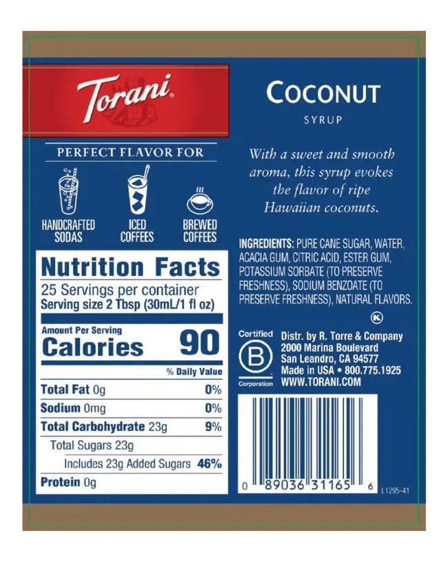 Torani | Coconut 750ml