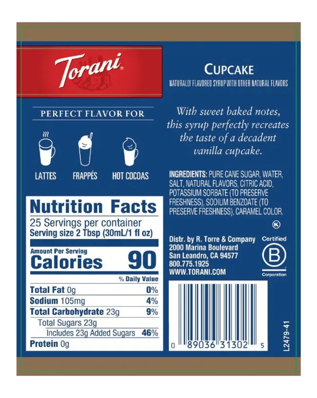 Torani | Cupcake 750ml