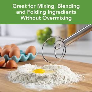 Stainless Steel 12" Dough Whisk