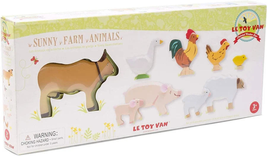 Wooden Sunny Farm Animals