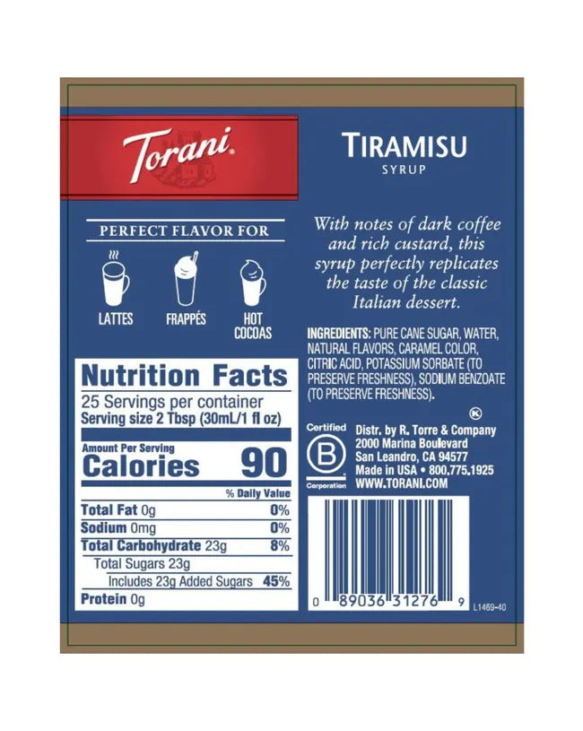 Torani | Tiramisu 750ml