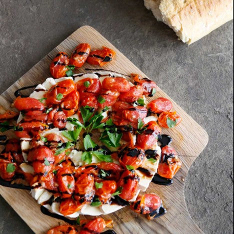WARM BRIE WITH SLOW ROASTED TOMATOES
