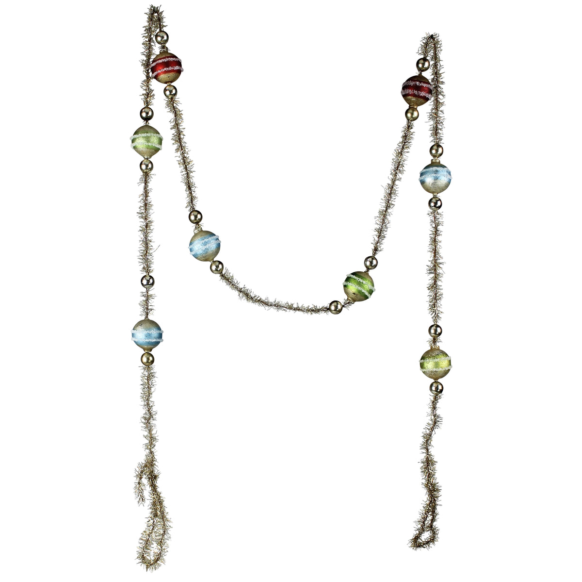 Glass & Tinsel Garland-Multi Color