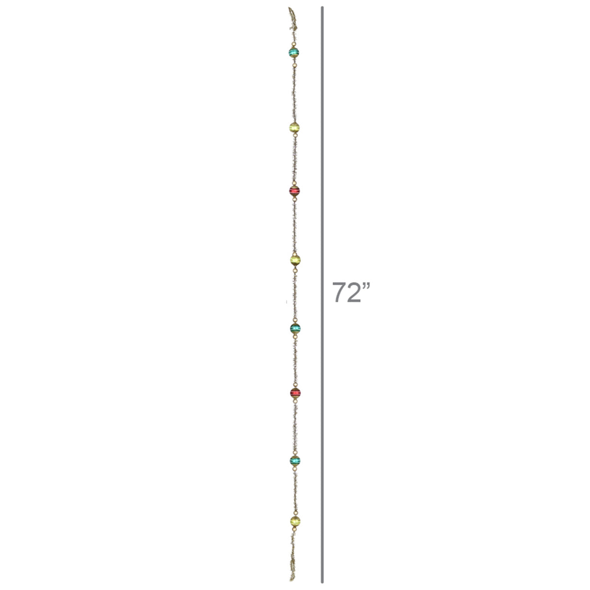 Glass & Tinsel Garland-Multi Color