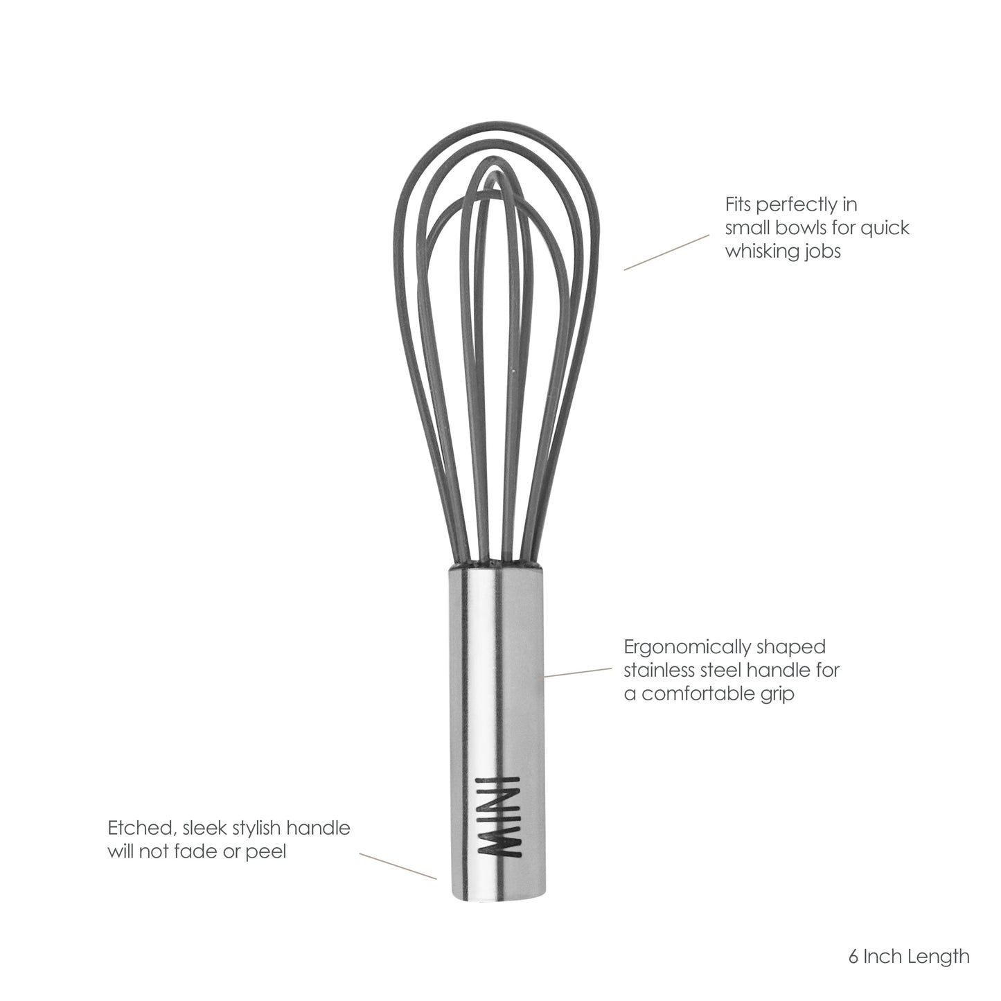 Mini Whisk - Charcoal