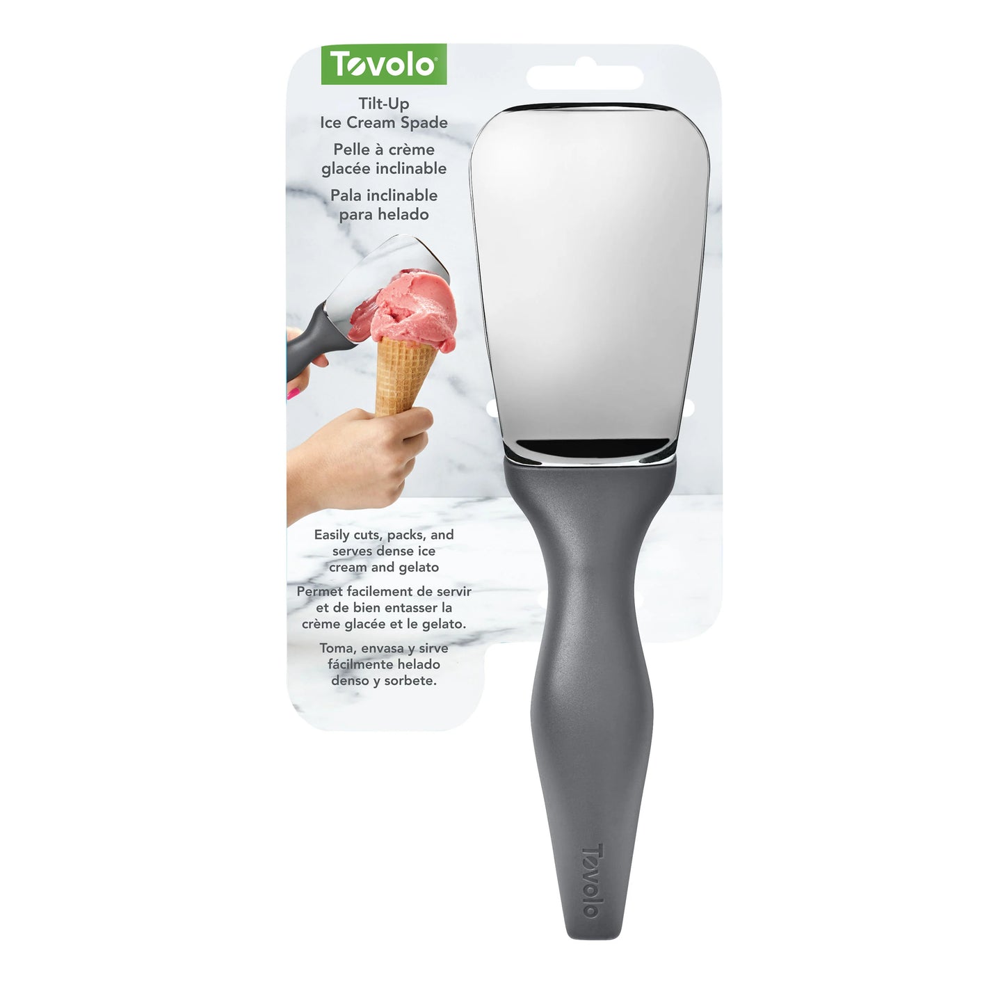 Tilt Up Ice Cream Spade - Charcoal