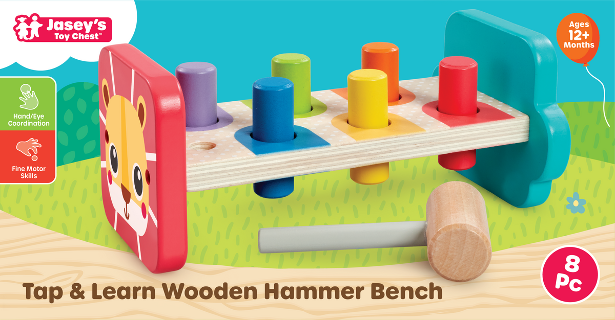 Tap & Learn Wooden Hammer Bench