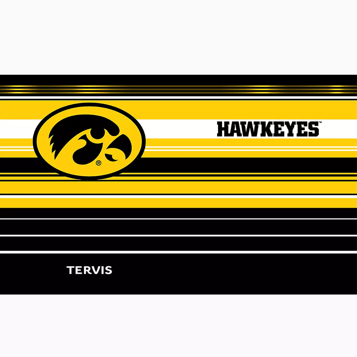 Iowa Hawkeyes Hype Stripes SS 20oz+lid