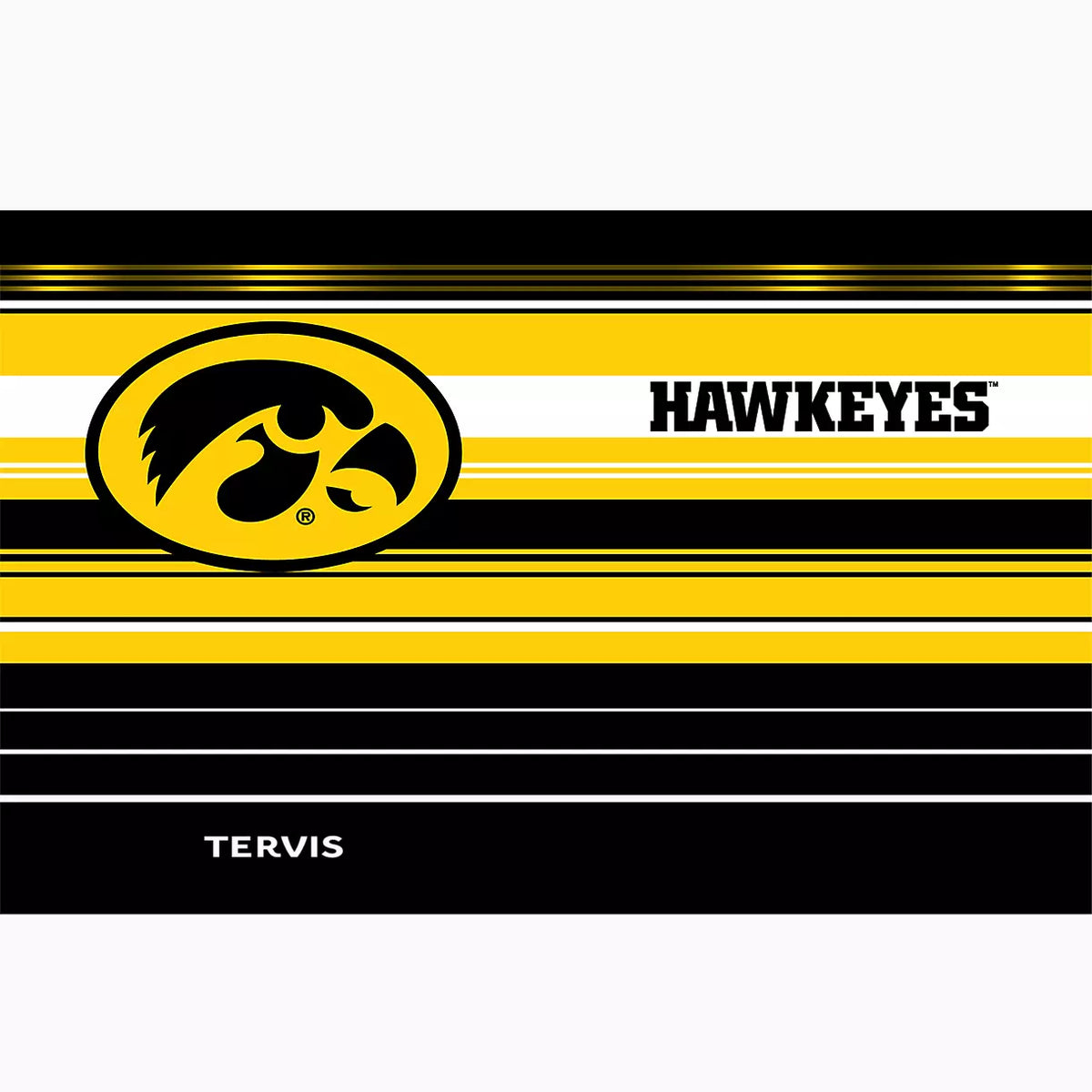 Iowa Hawkeyes Hype Stripes SS 30oz+lid