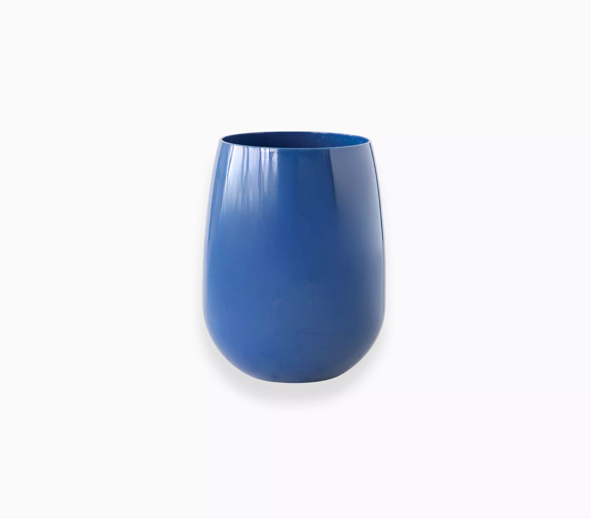 Symglass Stemless Wine Glass Undecorated  Deep Blue