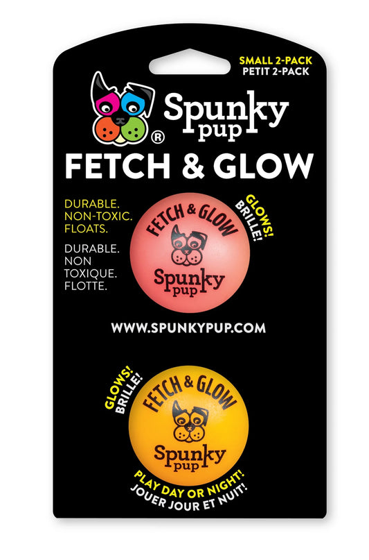 Fetch & Glow | Glowing Fetch Ball | Small 2pk