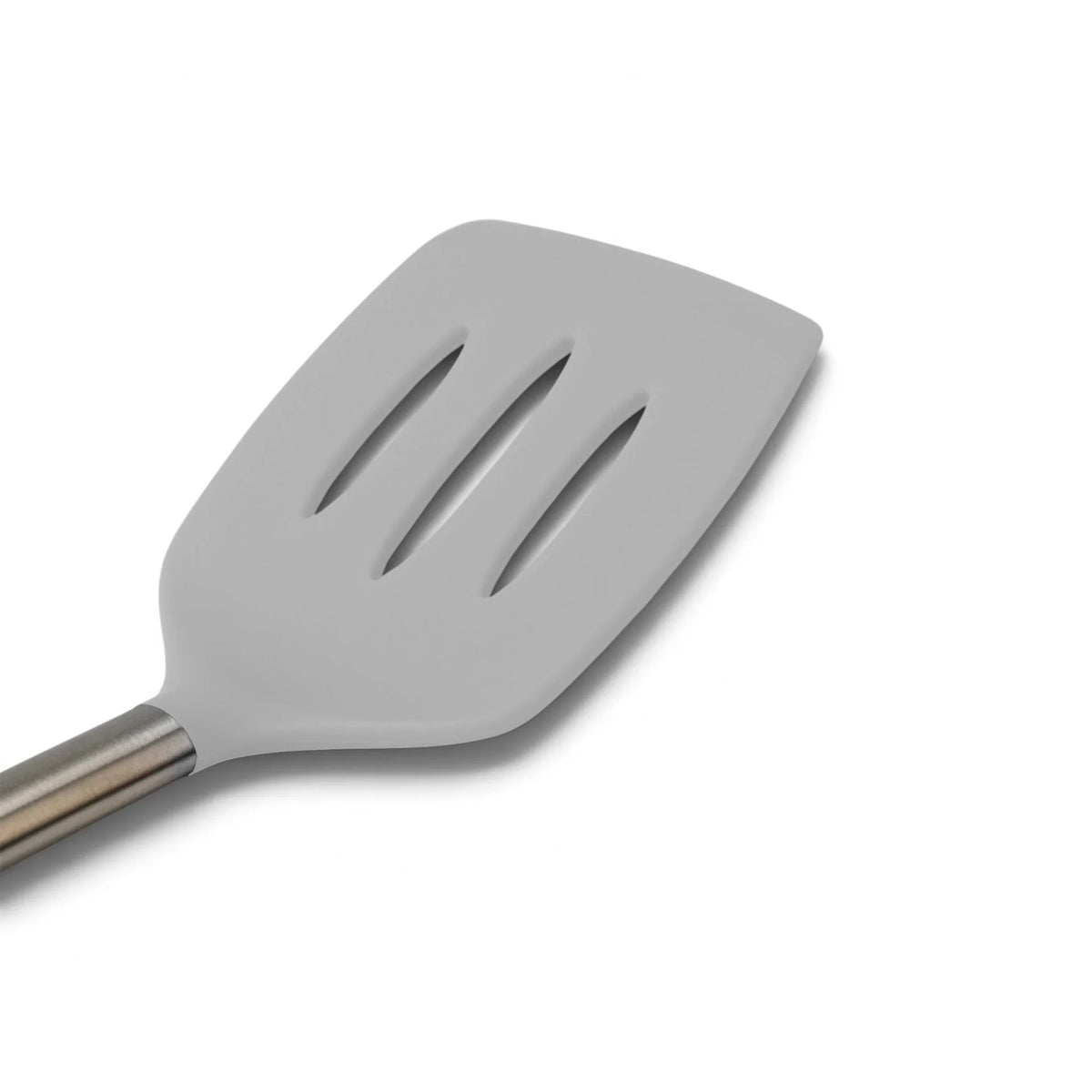 Silicone Slotted Turner | Oyster Gray