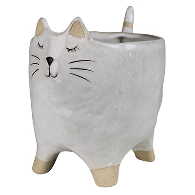 Ceramic Cat Cachepot