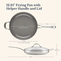 Anolon 12.25-Inch Frying Pan with Lid