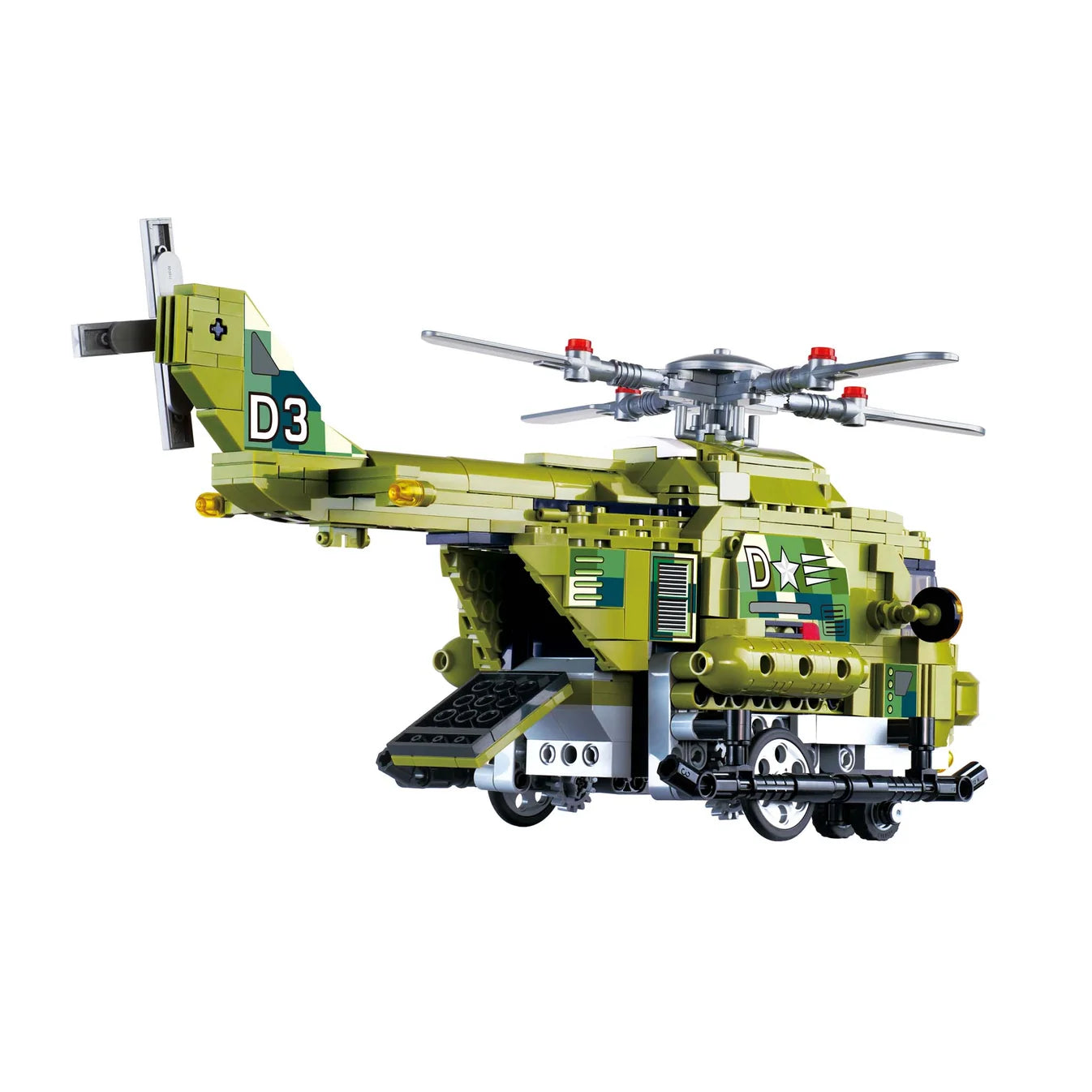 Wise Block Military Helicopter-Toy