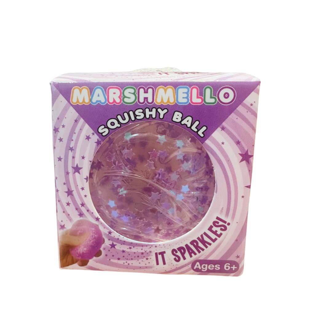 Marshmello Sparkle Squishy Ball