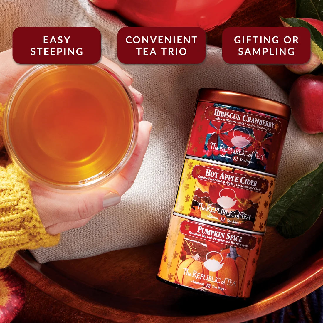 Harvest Stackable Tea Tin