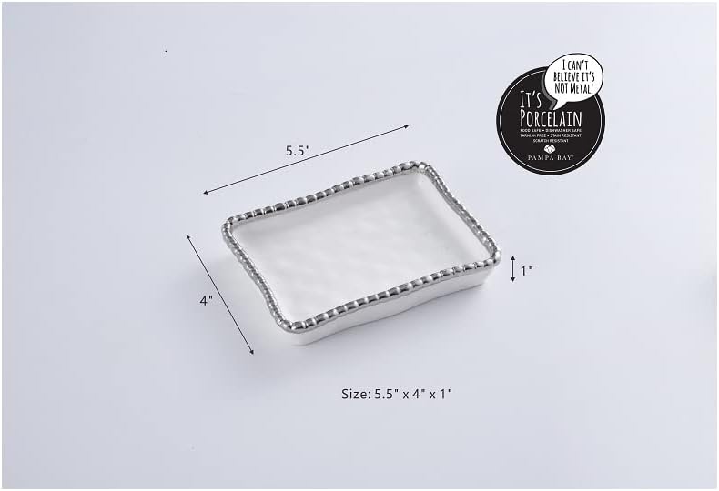 Soap Dish with Silver Beads