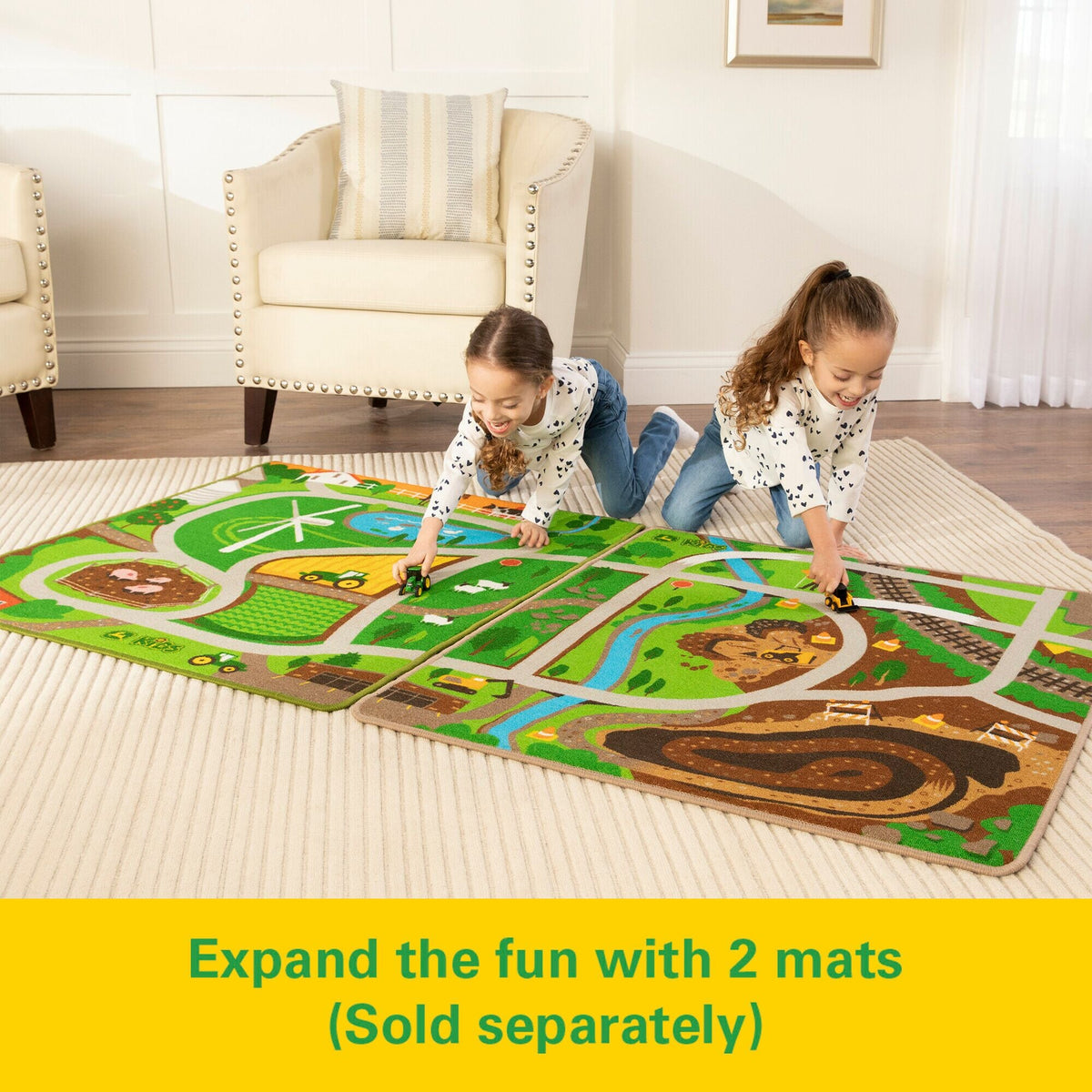 JOHN DEERE RUG PLAYMAT AND VEHICLE-ASSORTED