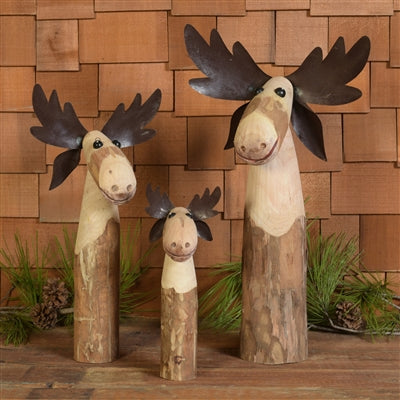 Wood & Metal Moose-SM