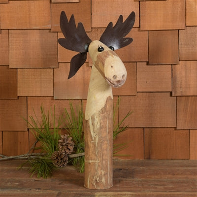 Wood & Metal Moose-MED