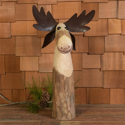 Wood & Metal Moose-LG