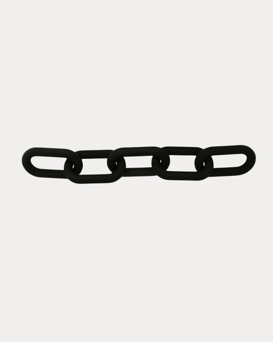 CHAIN LINK TEETHER: Soft Black