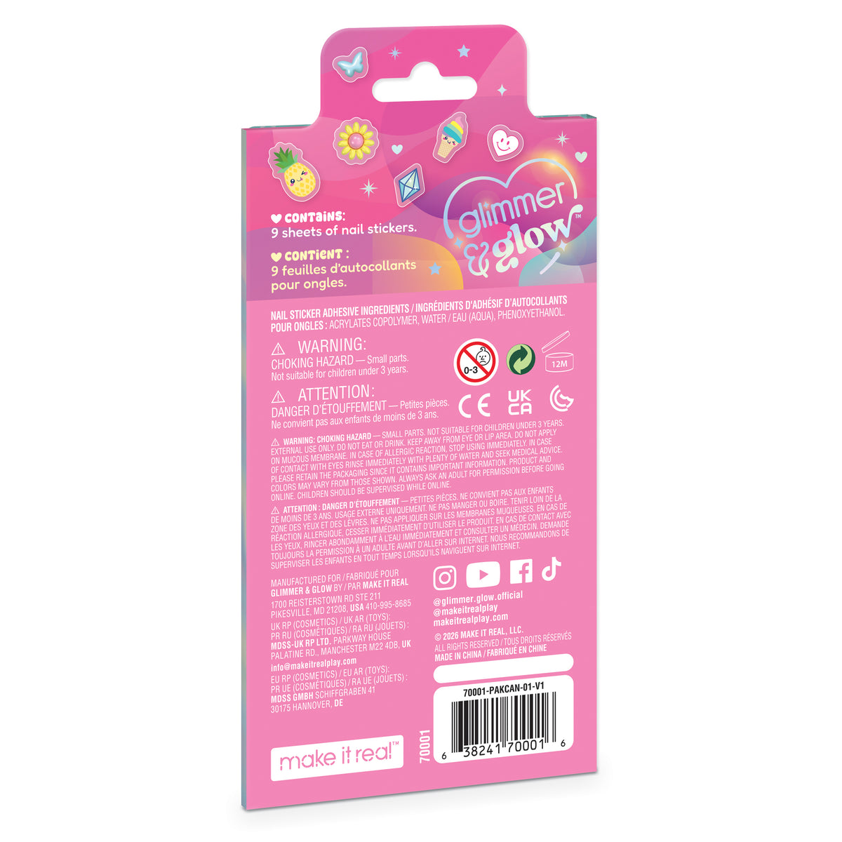 Many Manis Nail Sticker Folio