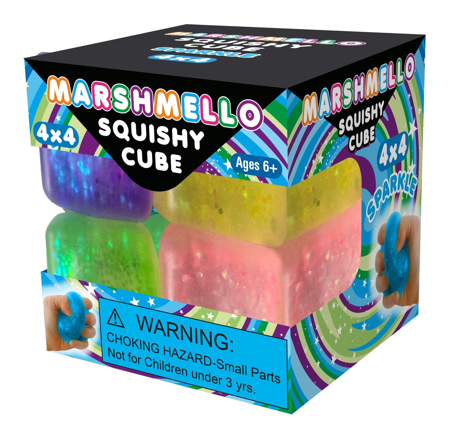 Marshmello 4x4 Mini Cube Glitter