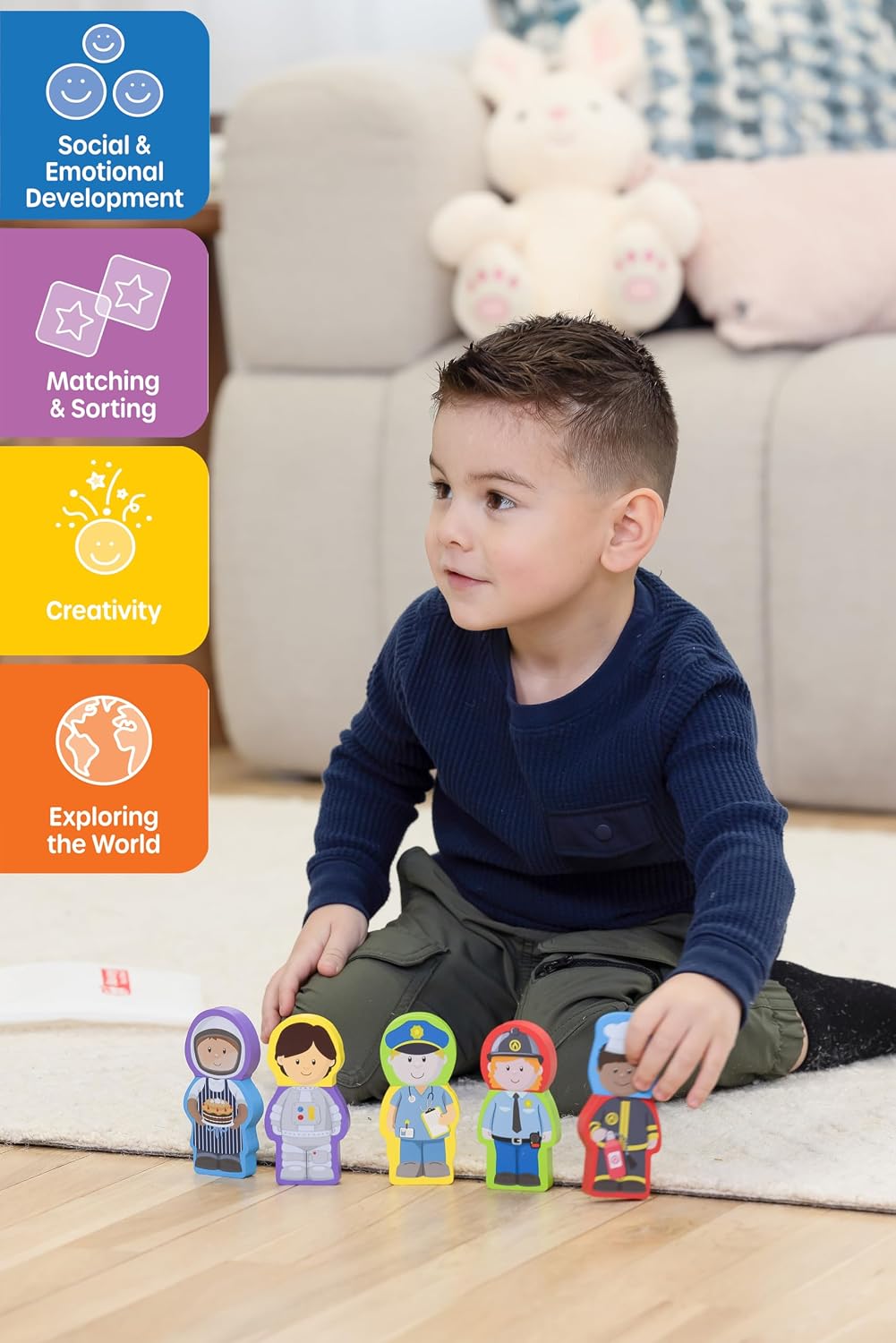 Wooden Magnetic Mix & Match People