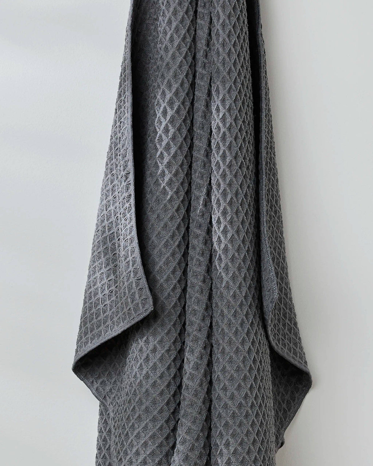Charcoal Waffle Bath Towel