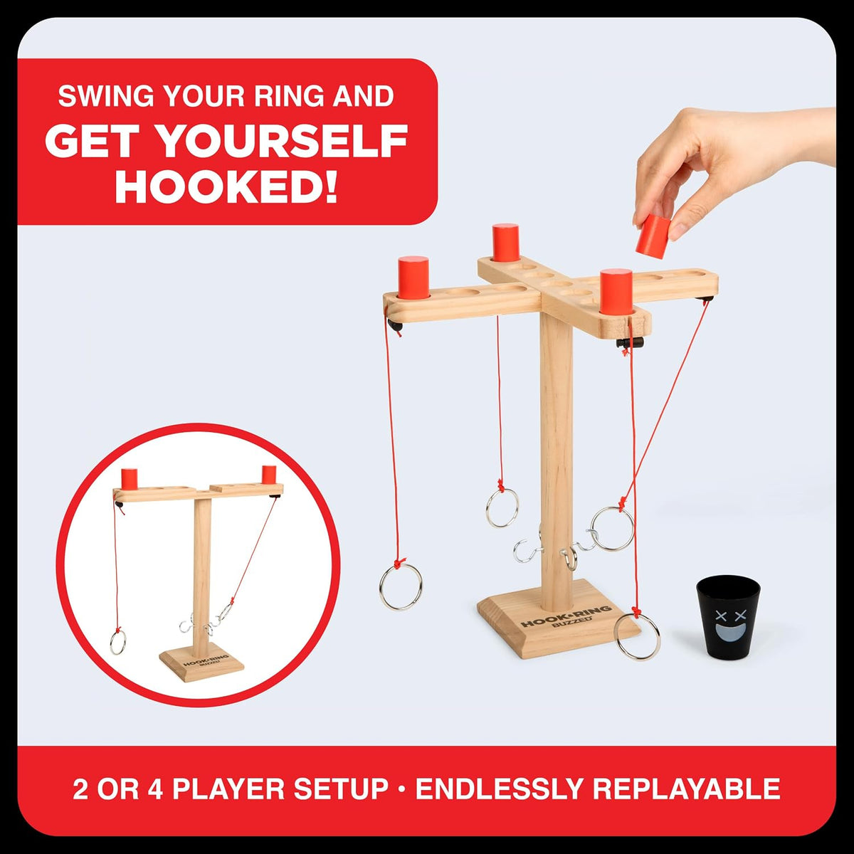 Buzzed 4-Way Hook & Ring