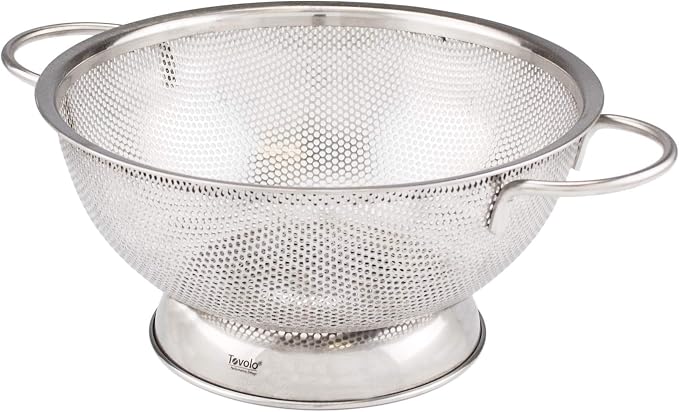 Stainless Steel Perforated Colander | Medium