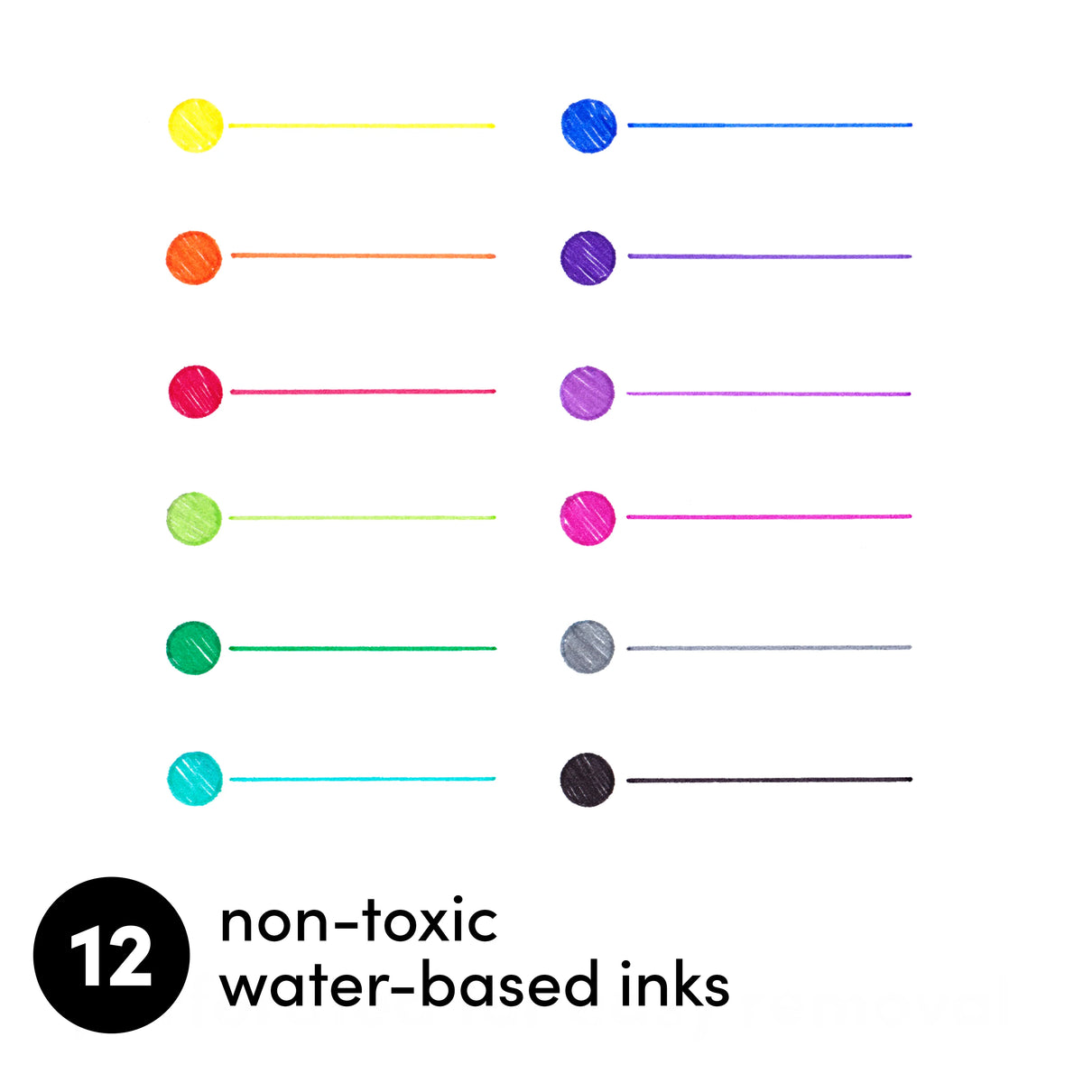 Paperage Fine Liner Pens 12 pk