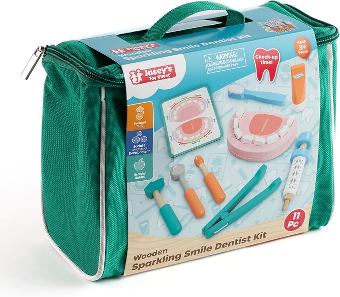 Wooden Sparkling Smile Dentist Kit
