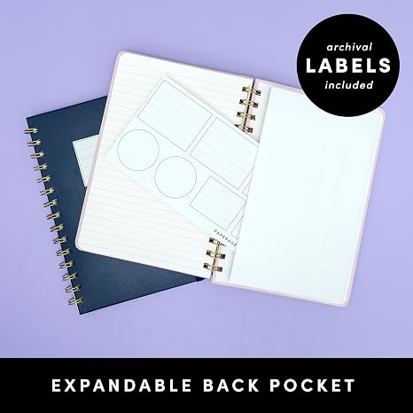 Paperage Blank Notebook Medium Spiral Lined