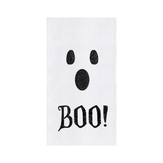 Boo Ghost Flour Sack Kitchen Towel