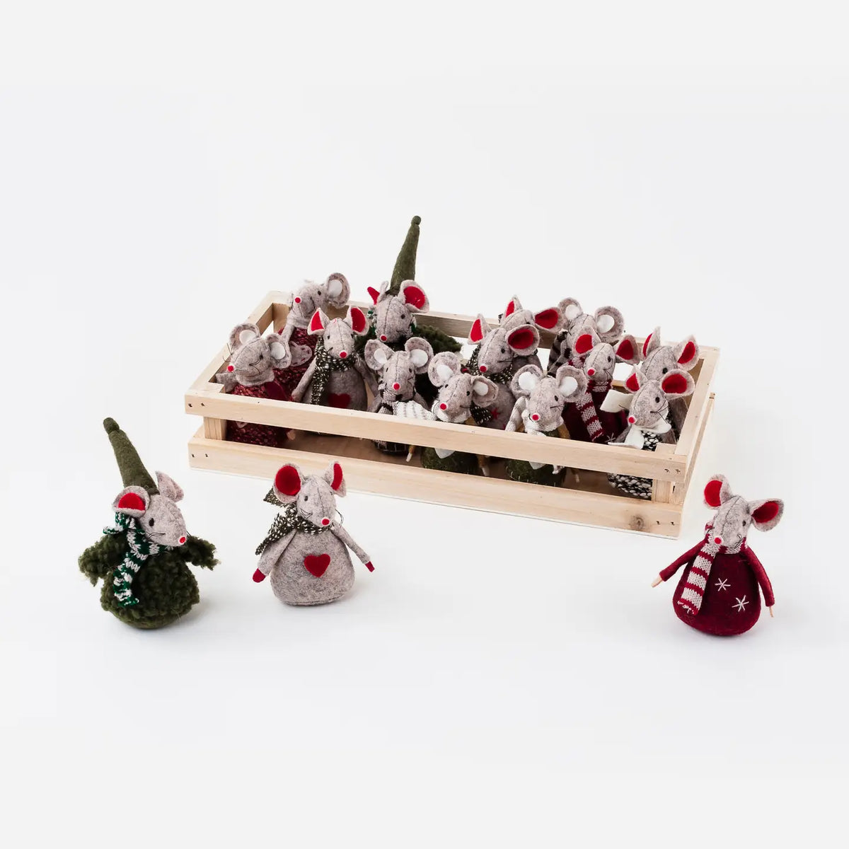 Mouse Felt Ornament | Assorted